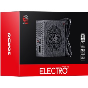FONTE ATX 500W ELECTRO V2 WHITE 80 PLUS PCYES