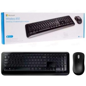 KIT TECLADO E MOUSE MICROSOFT WIRELESS 850 PRETO - PY9-00021 - 0079015-01