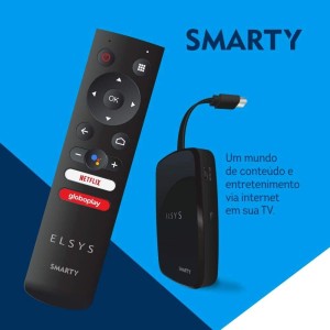 RECEPTOR DE TV VIA INTERNET FULL HD ELSYS ETRI01 SMARTY PRETO