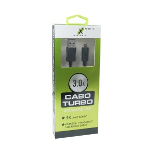 CABO DE DADOS V8 TURBO 3.0A 2 METROS X-CELL XC-CD-14