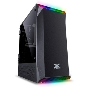 GABINETE VX GAMING BOREALIS PT LED RGB VINIK