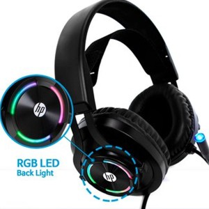 FONE HEADSET HP GAMER P2/USB H360 PRETO RGB