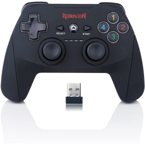 CONTROLE SEM FIO REDRAGON HARROW G808 PS3 PRETO