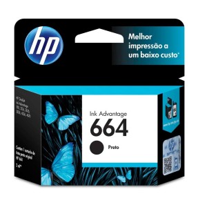 CARTUCHO DE TINTA F6V29AB HP 664 PRETO