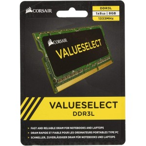 MEMORIA DDR3L 8GB 1333 NOTEBOOK CORSAIR VALUE SELECT CMS08GX3M1C1333C9