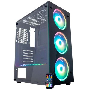 GABINETE GAMER KMEX ATLANTIS STAR CGA1TJ ARGB C FANS E FITA CGA1TJRH010CB0X