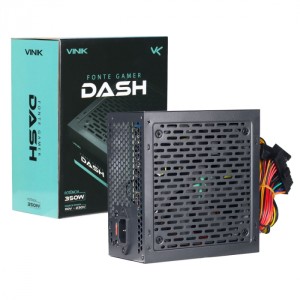 FONTE ATX 350W GAMER DASH PRETO - VFG350WP VINIK