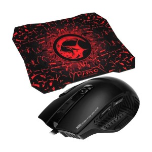 COMBO GAMER MARVO SCORPION MOUSE E MOUSEPAD 6400DPI M355+G1