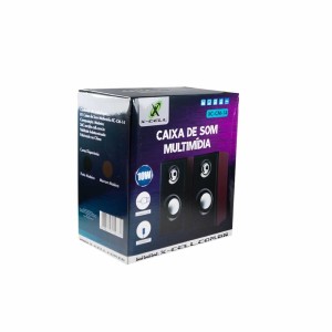 CAIXA DE SOM MULTIMÍDIA 10W C/LED X-CELL XC-CM-14