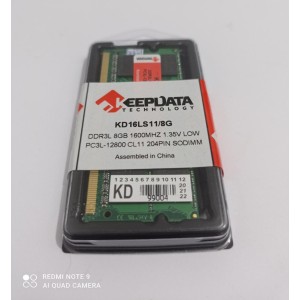 MEMORIA DDR3L 8GB 1600 NOTEBOOK KEEPDATA KD16LS11/8G