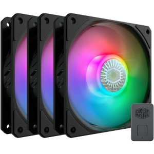 COOLER RGB SICKLEFLOW 120MM - KIT COM 3 - MFX-B2DN-183PA-R1 COOLER MASTER