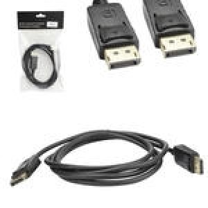CABO DISPLAYPORT MACHO PARA MACHO 1.8 METROS PRETO CB0278