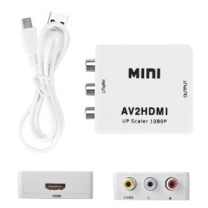 CONVERSOR VIDEO COMPOSTO RCA AV X HDMI FEMEA AV2HDMI AD0267