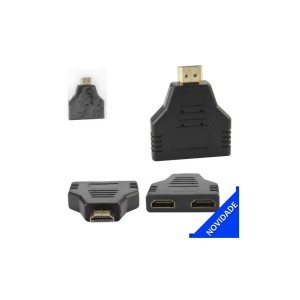 ADAPTADOR HDMI 1 SAIDA MACHO PARA 2 ENTRADAS FEMEAS AD0540