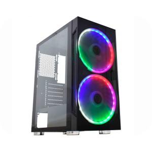 GABINETE KMEX GAMER CG-01A1 ANJO COMBATE ARGB AFO 2* FAN